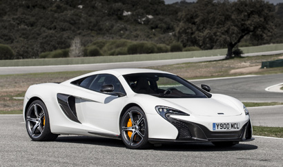 A three-quarter front view of the McLaren 650S Coupe