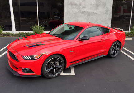 A front view of the 2016 Ford Mustang GT California Special