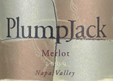 Wine label of PlumpJack 2010 Merlot