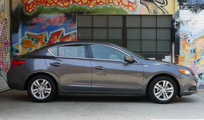 The Acura ILX hybrid, one of GAYOT's Top 10 Hybrid Cars